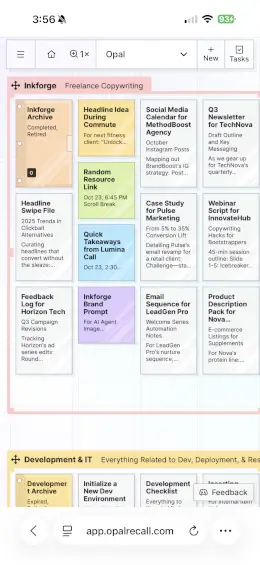 Opal Workspace Mobile
