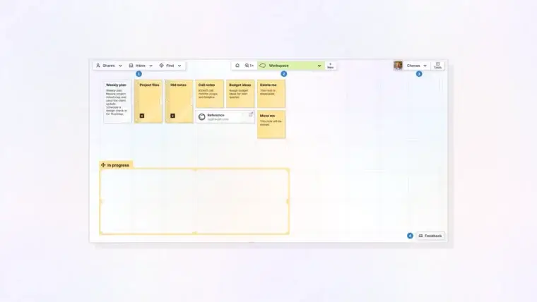 Opal interface tour: full screen workspace with toolbar and panels, thumbnail