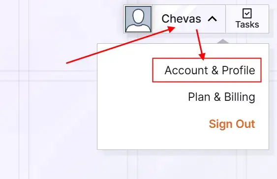 Opal Profile: Profile Menu