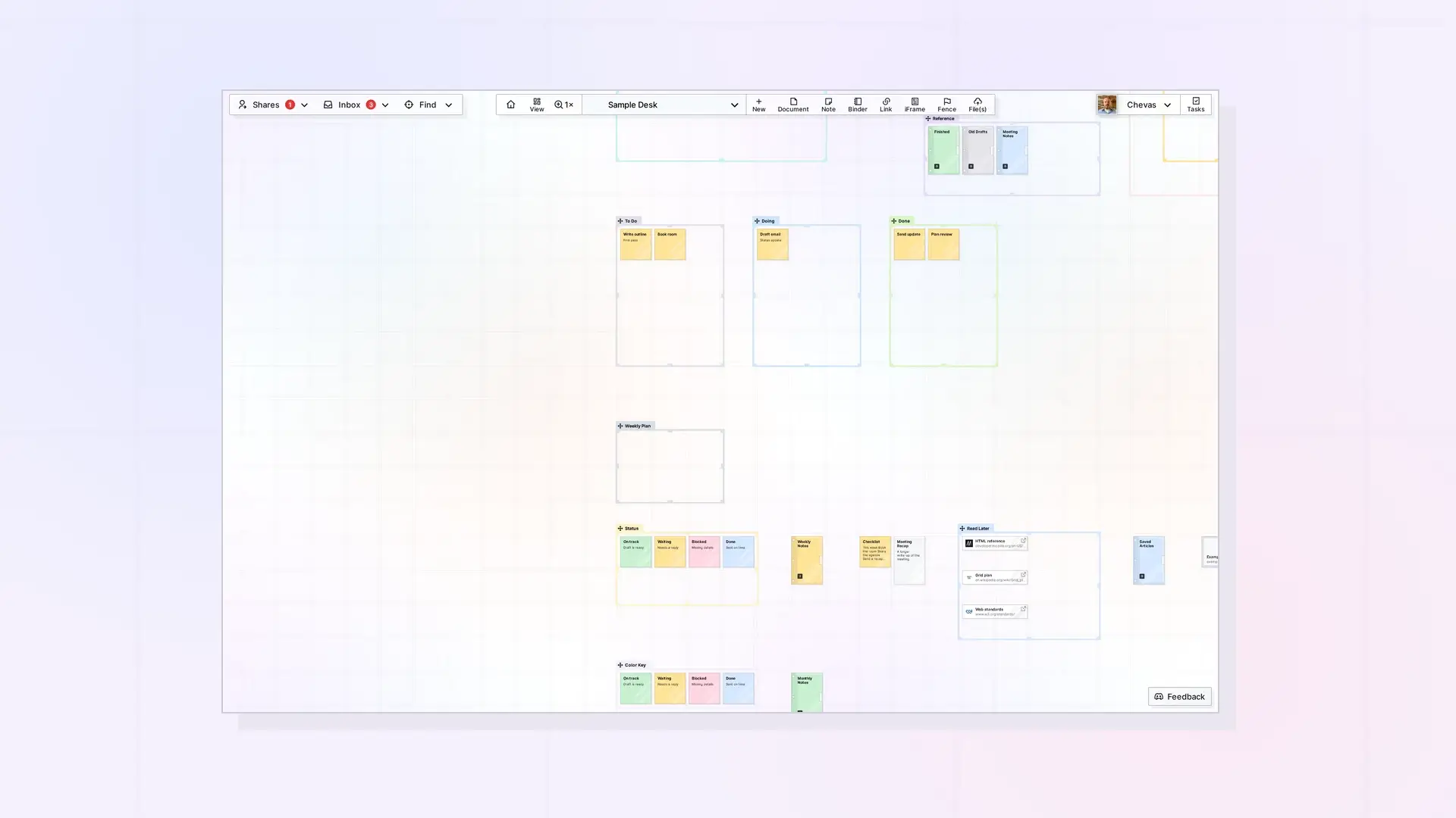 How to Navigate Opal: Pan, Zoom, and Locating Items on the Workspace Grid: screenshot of Opal