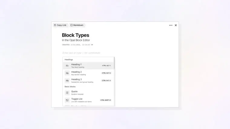 The Opal Block Editor: Thumbnail