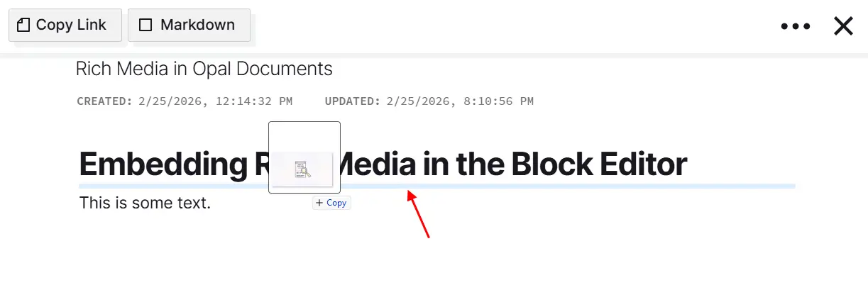 Notes with Images: Block Editor Upload - Drag and Drop inbetween