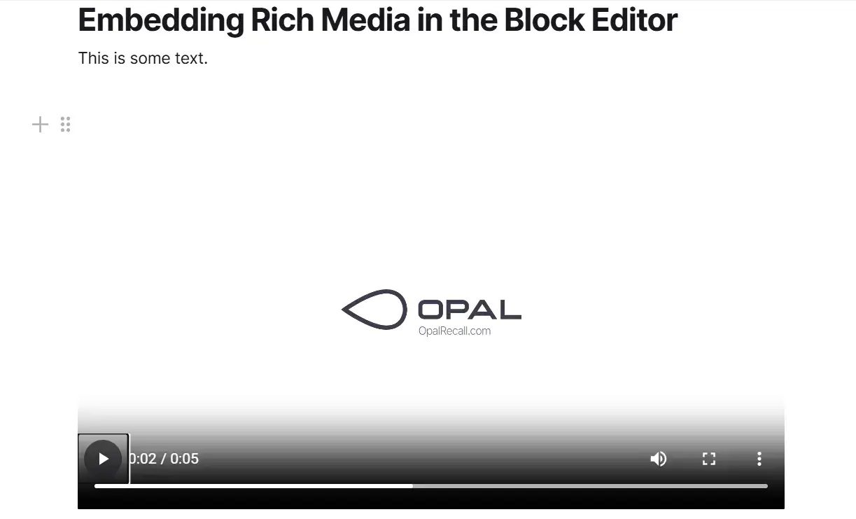 Notes with Images: Block Editor Upload - Video