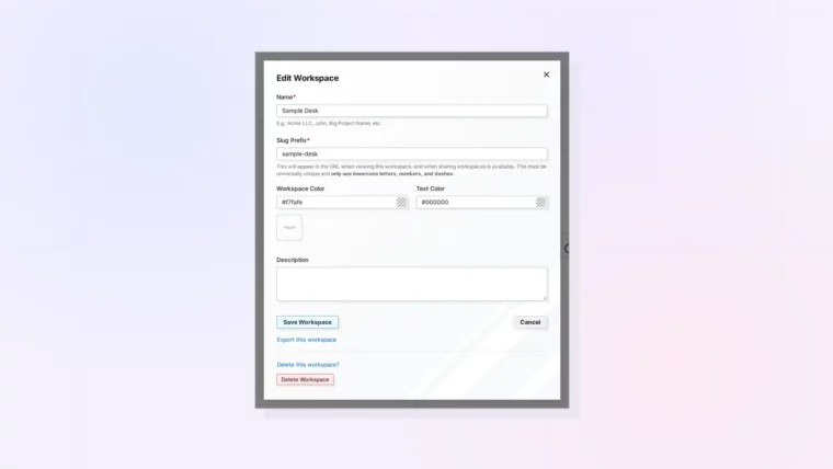 Delete a Workspace (and What Happens to Its Items): screenshot of Opal