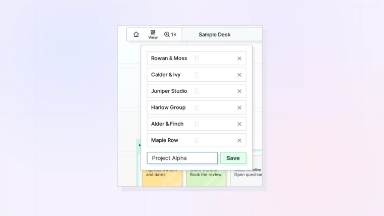 Save a View of Your Workspace: The View menu with saved views and a new view name typed in, screenshot