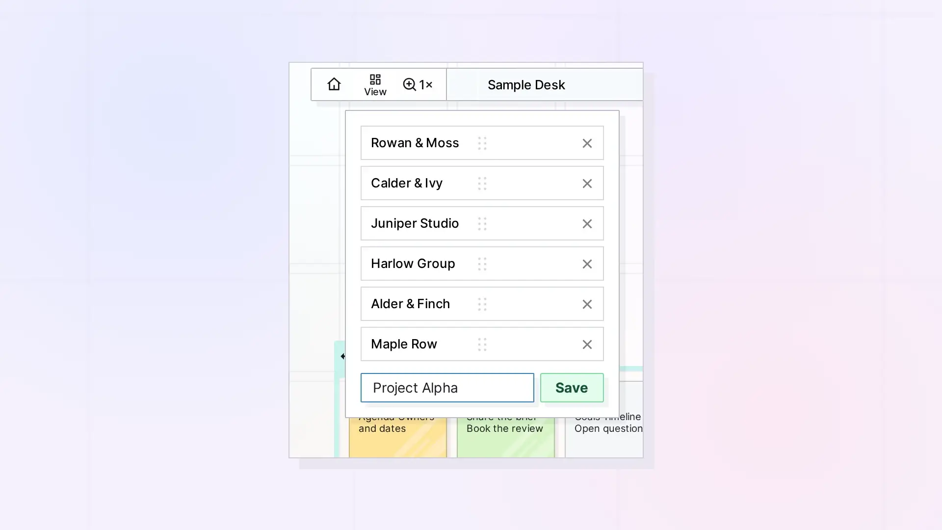 Save a View of Your Workspace: The View menu with saved views and a new view name typed in, screenshot