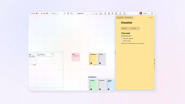 What Is a Note in Opal? Notes vs Documents: screenshot of Opal