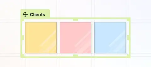 Change item colors: a fence recolored with notes inside it