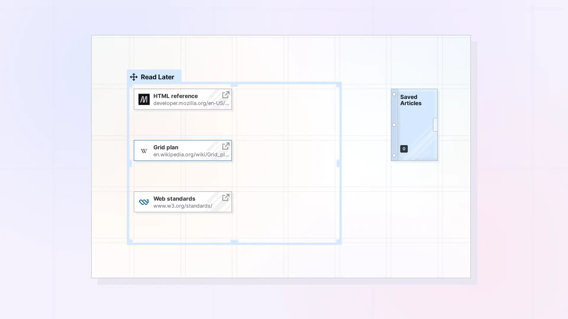 Save a Link as an Item: Link Items and Their Notes: screenshot of Opal