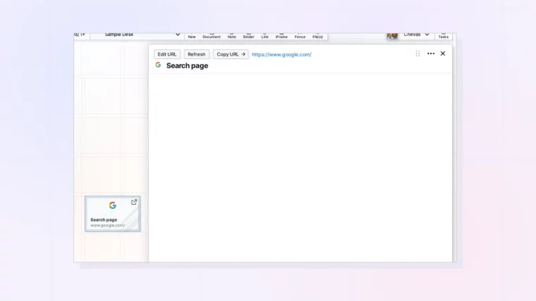 Why a Website Won't Show in an iFrame: An iFrame page where the website refuses to load, screenshot