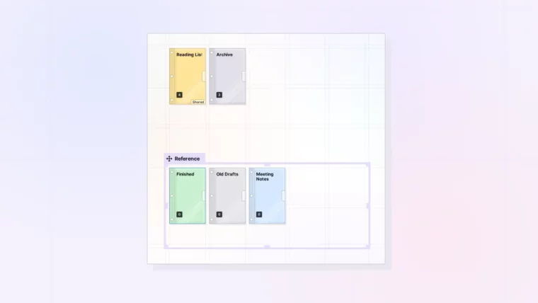 Use Binders as an Archive: Archive binders on a workspace, screenshot