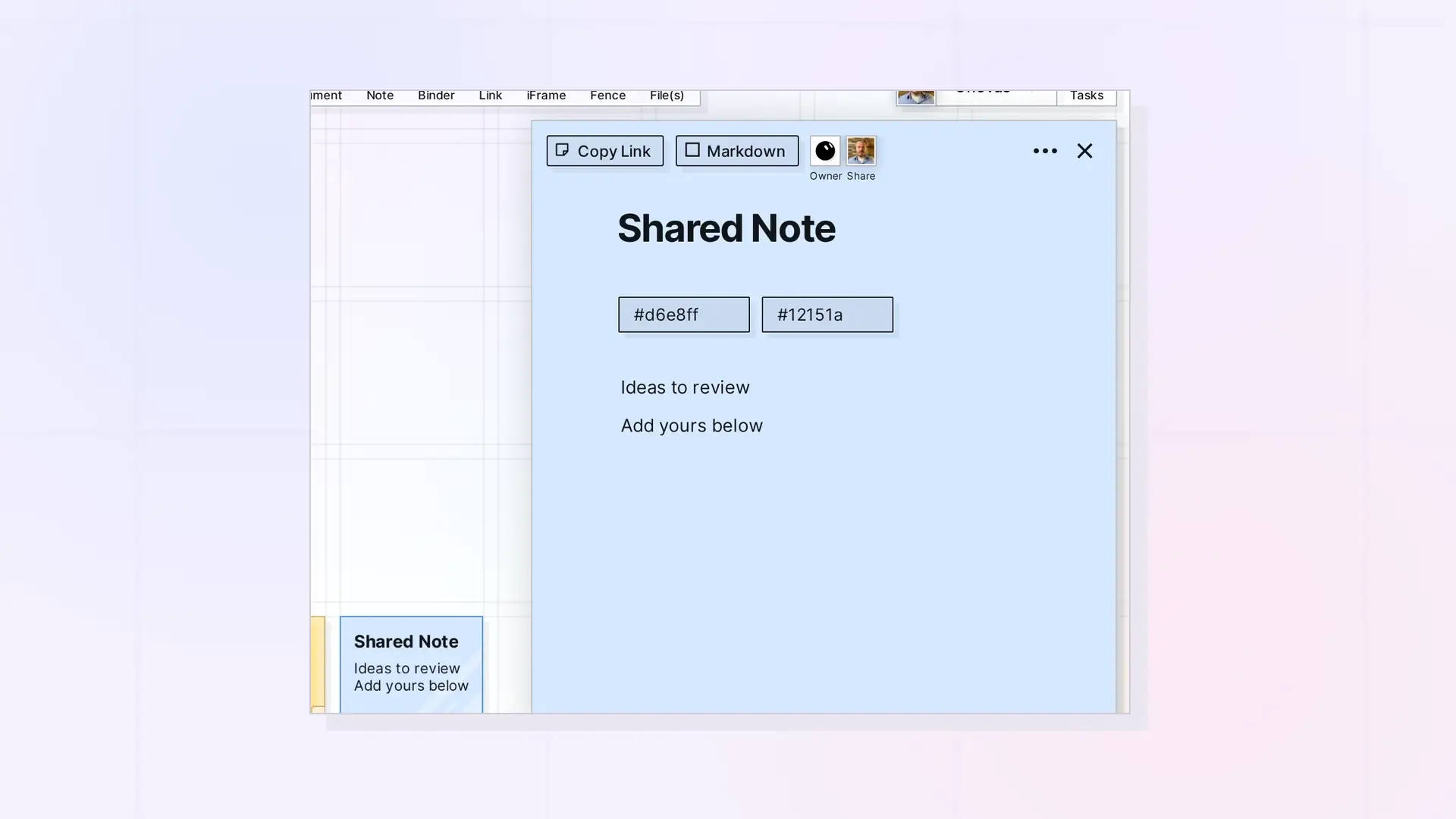 Edit Together in Real Time: Two people editing a shared document, screenshot
