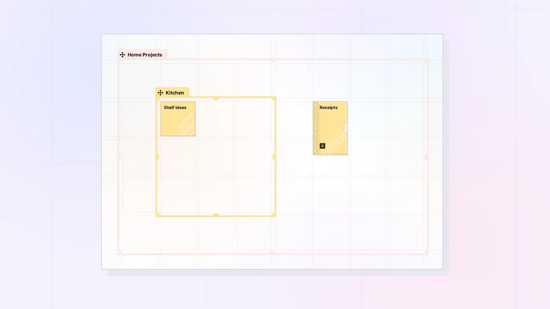 Fences API: Add Items, Read Children, and Move a Fence: screenshot of Opal