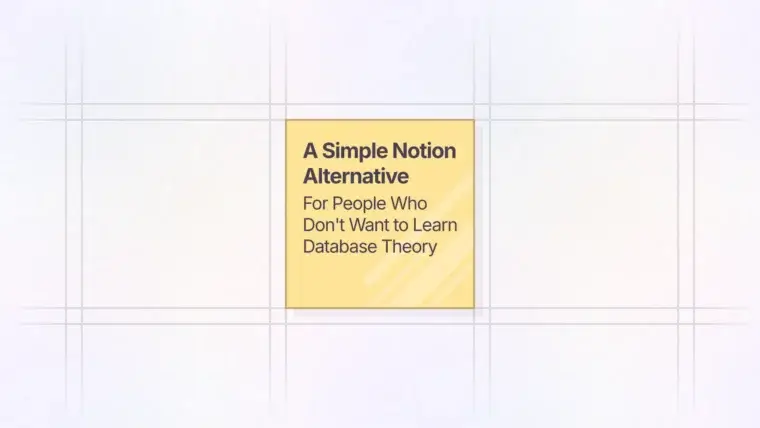 Simple Notion Alternative