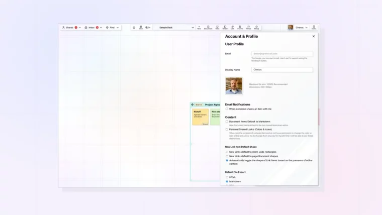 Set Up Your Opal Profile: screenshot of Opal
