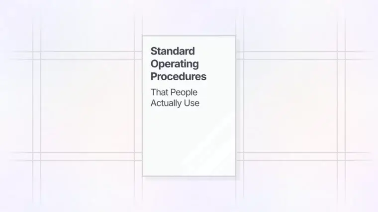 Standard Operating Procedures App