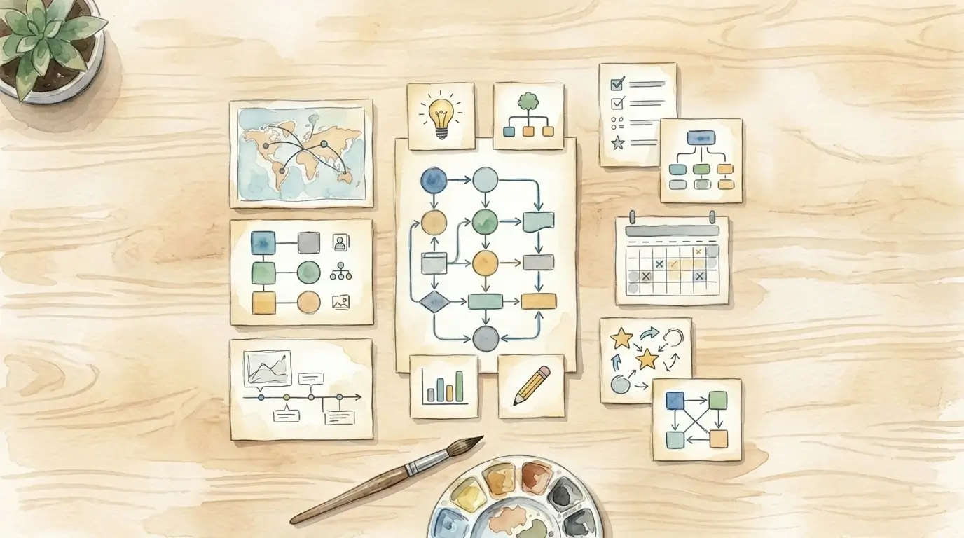 What a second brain app should actually do - simple visual workspace